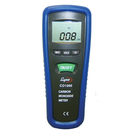 Supco Carbon Monoxide Analyzer, 0 to 1000 PPM CO1000