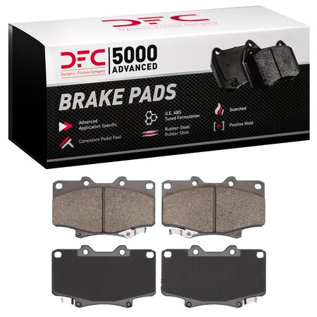 Dynamic Friction Co DFC 5000 Advanced Brake Pads - Semi Metallic 1551-0502-00