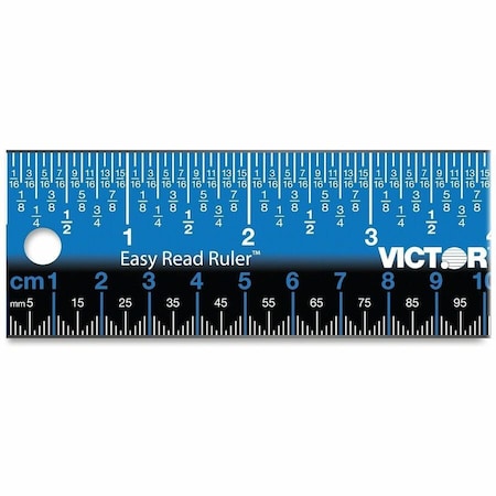 Victor Technology Ruler, Inch, Gloss, Stainless Steel, 12in. EZ12SBL