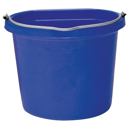 Fortex Fortiflex FB-108 Series FB-108BL Bucket, 8 qt Volume, Rubber/Polyethylene, Blue FB108BL