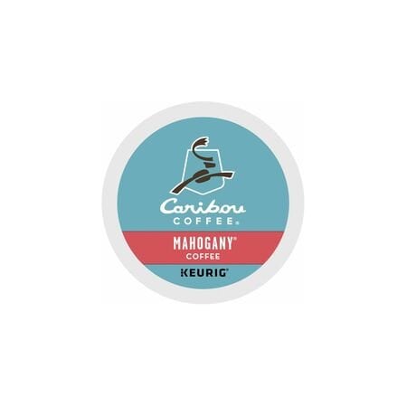 Caribou Coffee K-Cup Mahogany Coffee, Compatible with Keurig Brewer, Regular, Dark/Bold, K-Cup, Mahogany, 24PK 5000330134