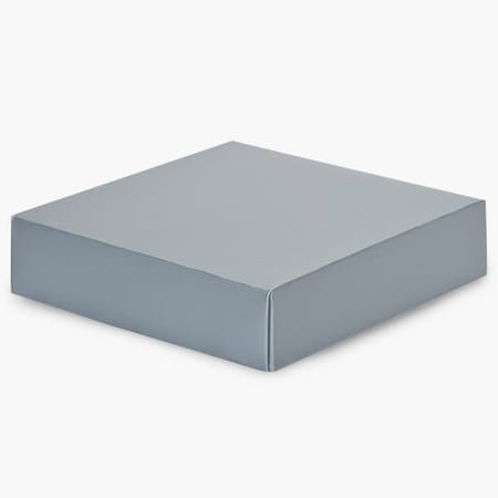 Nashville Wraps Metallic Silver Box Lid, 6x6x1.5, 25PK GBL06SI