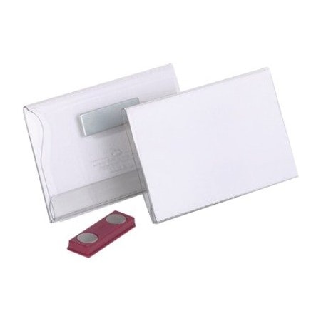 Durable Office Products Name Badge, Magnet, 1/8" W, 2-3/16" H, PK25 811719