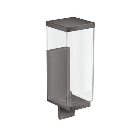 Axor Universal Rectangular Soap Dispenser in Brushed Black Chrome 42610340