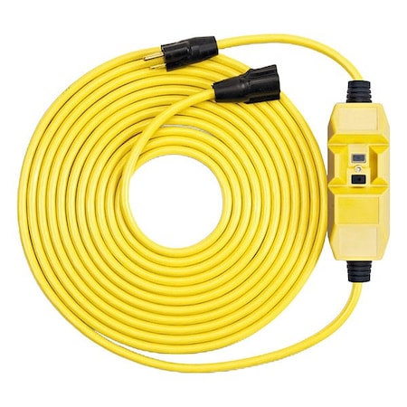 Southwire GFCI, Yellow, 50 ft, 1 Outlet, 14 AWG 26020050-1