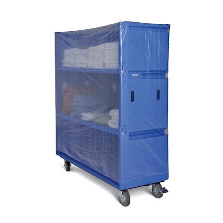 Medline Cart Cover, Clear, 45in x 27in x 48in, 0.8 Mil, Roll, 100PK NON022291