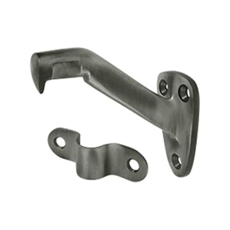 Dendesigns 3.31 in. Projection Hand Rail Brackets, Antique Nickel Solid DE829681