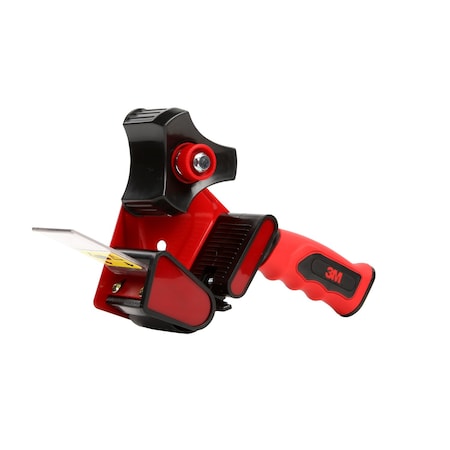 Scotch Handheld Tape Dispenser, 2 in Max. Tape Width, 3 in Tape Core Dia., Pistol, Metal, Plastic, Red HR80