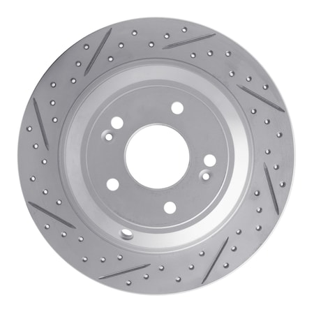 Dynamic Friction Co DFC Geoperformance Rotor - Drilled and Slotted 830-21041R