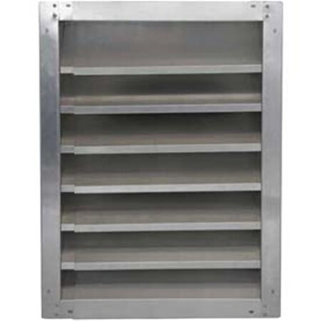 Air Conditioning Products High Galvanized Fixed-Height Adjustable Width Louver, 36 in. GAFL 36-2436