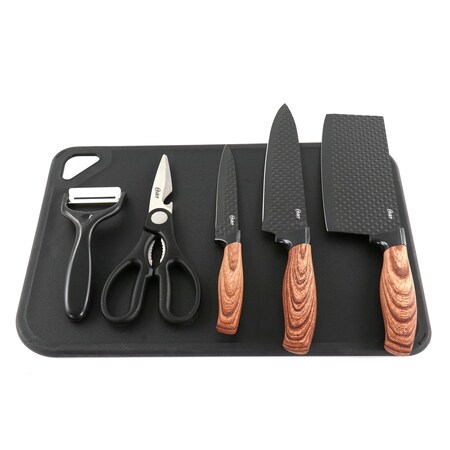 Oster Gunderson 6 Piece Black Stainless Steel Cutlery Set 134816.06