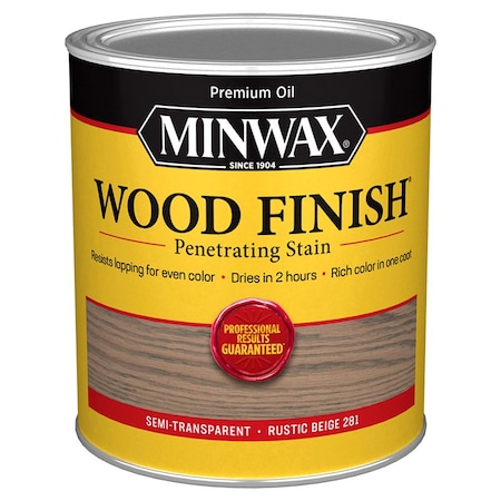 Minwax 1 Qt Minwax 70100 Rustic Beige Wood Finish Penetrating Oil-Based Wood Stain 70019