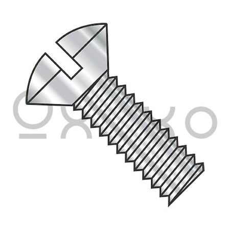 5/16-18X2 3/4 Slotted Oval Machine Screw Fully Threaded 18-8 Stainless Steel, 500PK