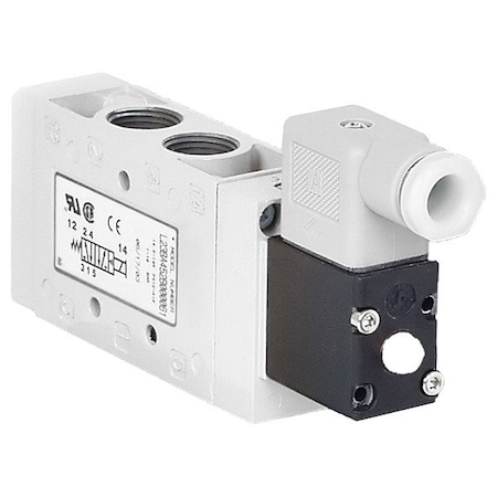Aventics Solenoid Air Con Valve, Four-Way, 150 psi L22BA452B060T61