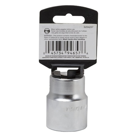 Vulcan Drive Socket, 1-3/16 in Socket, 3/4 in Drive, 12-Point, Chrome Vanadium Steel, Chrome MT-SS6038