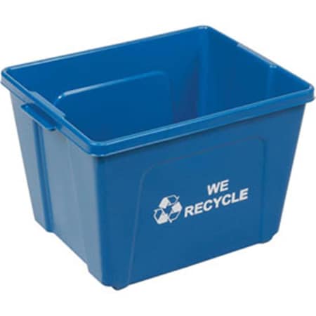 Busch Systems International Recycling Bin - 14 gal - Blue 240771