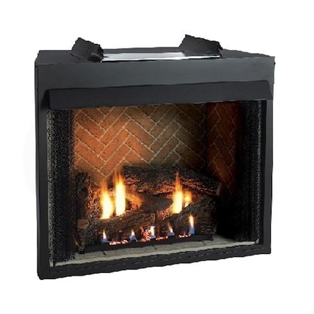 Empire Vent Free Circulating Flush Front Free Firebox with Herringbone Brick Liner VFS36FB0F