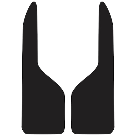 Buyers Products Mudflaps, 37 in X 12 in, Polymer, Black, 1 PR B1237PPBPKGD