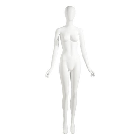 Econoco Retail Mannequin, White, 72 in H NIK1OV