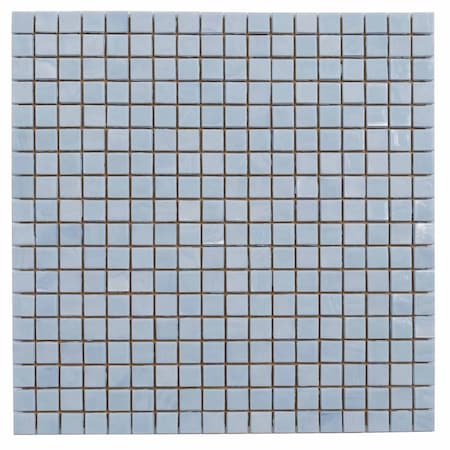 Apollo Tile Skosh 11.6 in. x 11.6 in. Glossy Light Blue Glass Mosaic Wall and Floor Tile 18.69 sqft/case, 20PK APLNB88BL551A