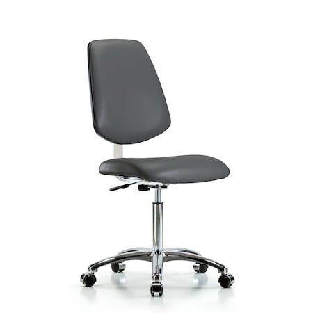 Blue Ridge Ergonomics Vinyl Clean Room Chair BR-CLR-VMBCH-MB-CR-NF-CC-8823