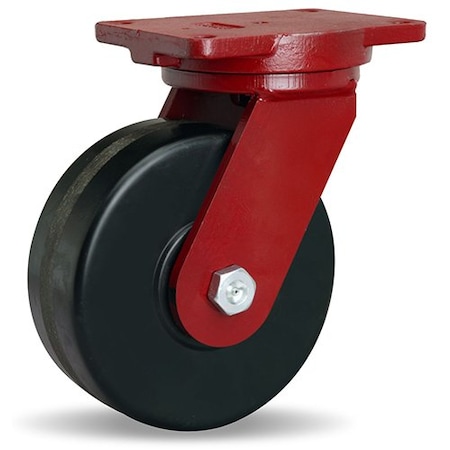 Hamilton Extra Heavy Duty Swivel Caster, 8"X2 1/2" Plastex Phenolic Wheel, 3/4" Precision Tapered Roller Bearng S-EHD-8PT