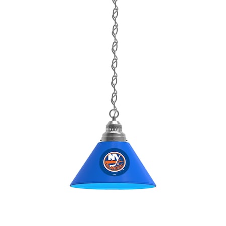 Holland Bar Stool Co New York Islanders Pendant Light, Chrome Fixture BL1CHNYIsln