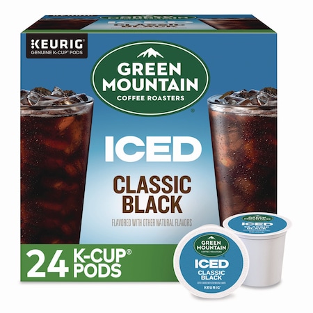 Green Mountain Coffee Classic Black Brew Over Ice Coffee K-Cups, 0.4 oz, 24PK 5000372042