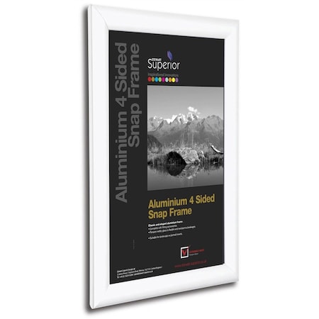Seco Poster Snap Frame, 11" x 17", 1" Profile, White SN1117WHITE