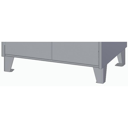 Pucel All welded steel, Set of 4, Bolt-On 6 in H Legs for HDSC Cabinets. Add Bolt-On Legs