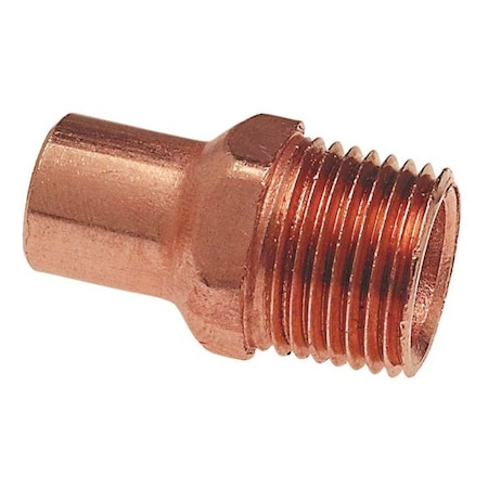 Nibco 1/2 in. Copper Pressure FTG x MIP Adapter Fitting I604212