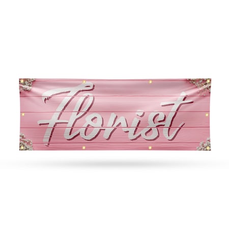 Signmission Florist, 36 Inch x 96 Inch, Vinyl Banner B-96-30637