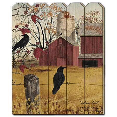 Homeroots Autumn Gold Unframed Print Wall Art 404534