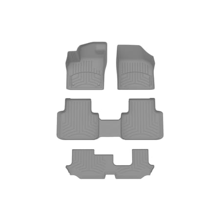 Weathertech Grey, Front and Rear and Rear FloorLiner HP 4615501-461084-4-3IM