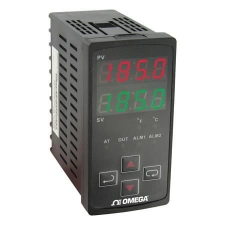 Omega Vertical Temperature Controller, Temperature, T/C, RTD, 1 I/P, 4 mA to 20 mA, 1 O/P, 1/8 DIN Vertic CN715