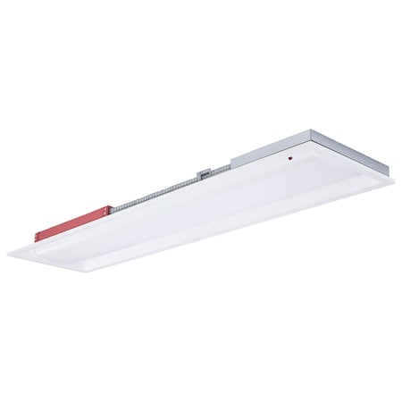 Nuvo 1X4 LED Single Basket Troffer Emergency Battery Field Selectable 120-277 Volt White Finish 65/1605