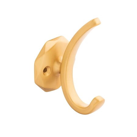 House 1.25 in. Center-Center Style Hook for Kitchen, Brushed Gold Brass HO1557746