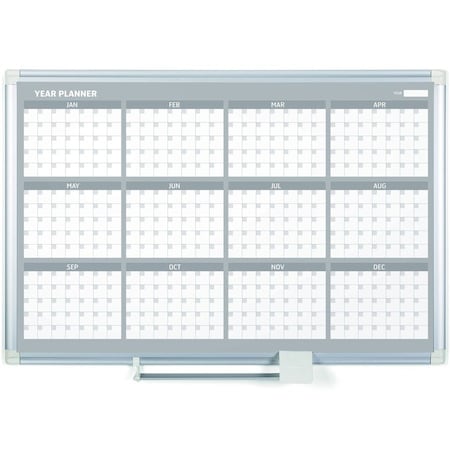 Bi-Silque MasterVisi, 12 Month Year Planner, 36x24, Aluminum Frame GA03106830