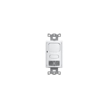 Hubbell Low Voltage PIR/Ultrasonic Wall Switch Occupancy Sensor, White LHRMTS1-N-WH