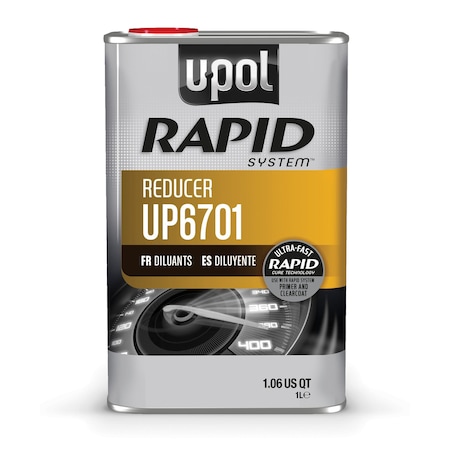 U-Pol RAPID SYSTEM Reducer, 1 Liter Tin, Clear, Liquid UP6701