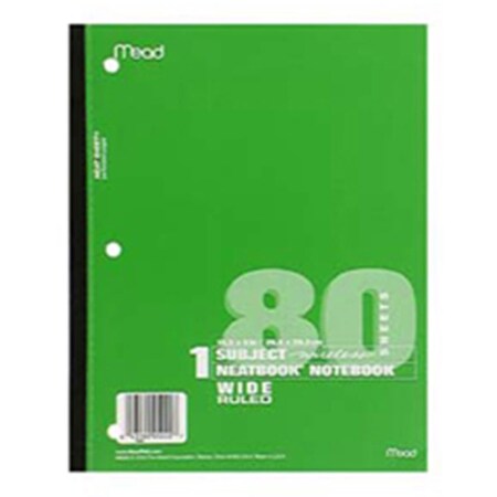 Mead Products Notebook Wireless Neatbook 10.5 Inch X 8 Inch 80 Sheets MEA05222