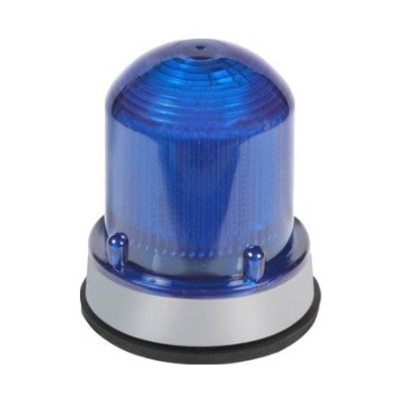 Edwards Signaling Warning Light, Blue, LED, 120V AC, 65 FPM, 3 1/4 in Dia. 125XBRMB120AB