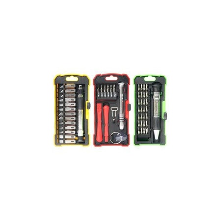 Cable Wholesale Hobby and Repair Set. 17-piece Smart phone repair kit. 28-piece Precision screwdriver set 9005-10130