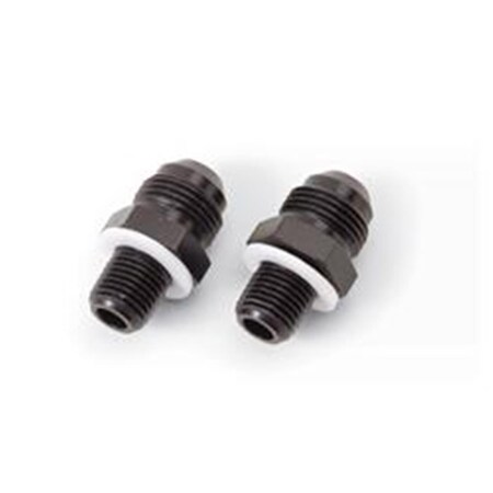 Kento Gear Transmission -8 AN to 0.25 in. Cooler Line Fittings, Black KE794265