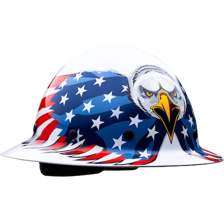 Pip HardHat, AmericanFlagw/Eagle, Wolfjaw, Wht 280-HP1481EAG-01