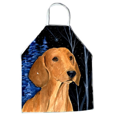 Carolines Treasures Starry Night Dachshund Apron - 27 x 31 in. SS8379APRON