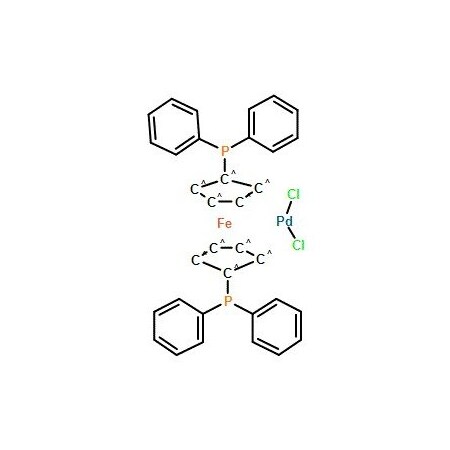 Ak Scientific 1, 1'-Bis(diphenylphosphino)ferrocene-palladium(II) dichloride (250mg), CAS 72287-26-4 K227-250mg
