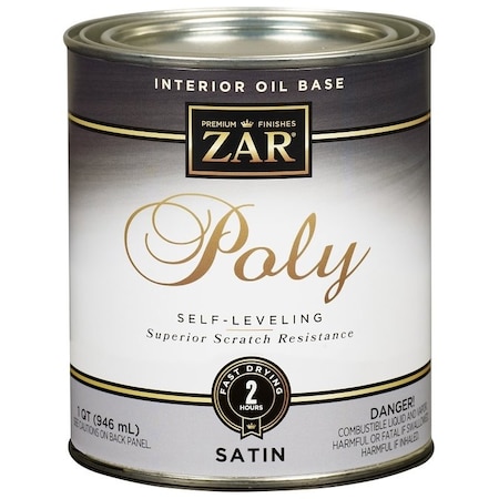 Zar Polyurethane, Liquid, Clear, 1 qt, Can 32912