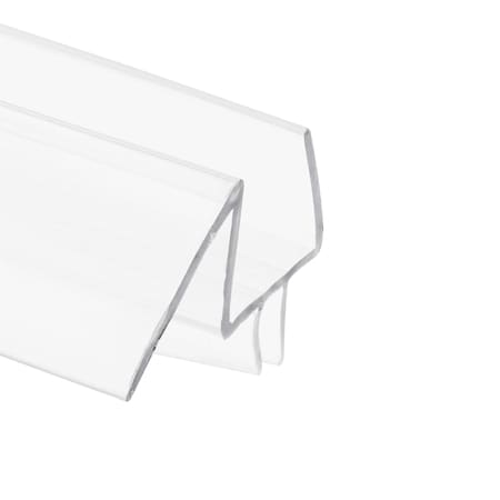 Prime-Line Frameless Shower Door Bottom Seal for 1/2 in Glass Doors, 45 Deg Drip Guard, 36 in, Clear Vinyl M 6259