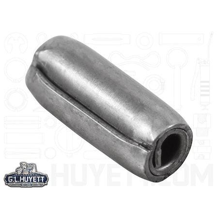 Huyett Coiled Spring Pin, Heavy Duty, Nickel Plated 302/304 Stainless Steel, 0.125 in Dia x 0.312 in Length SPC3P-125-0312H